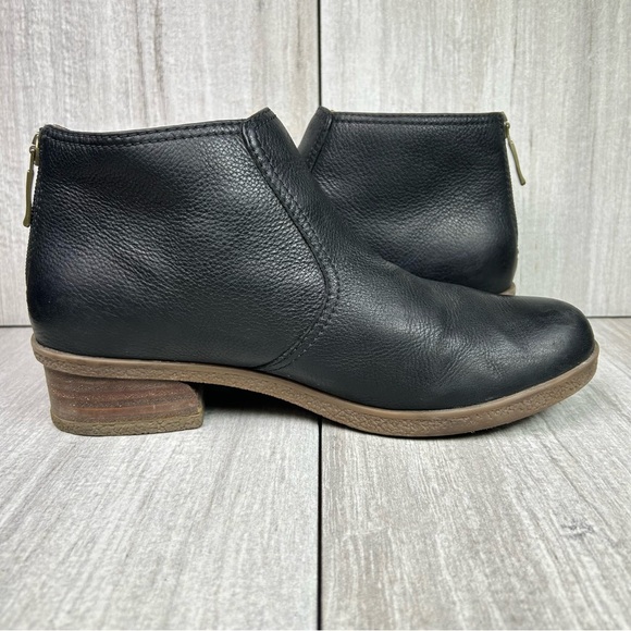 Dansko Becki Black Leather Waterproof Heeled Ankle Boots Women’s Size 9 EUR 39 - Picture 4 of 12
